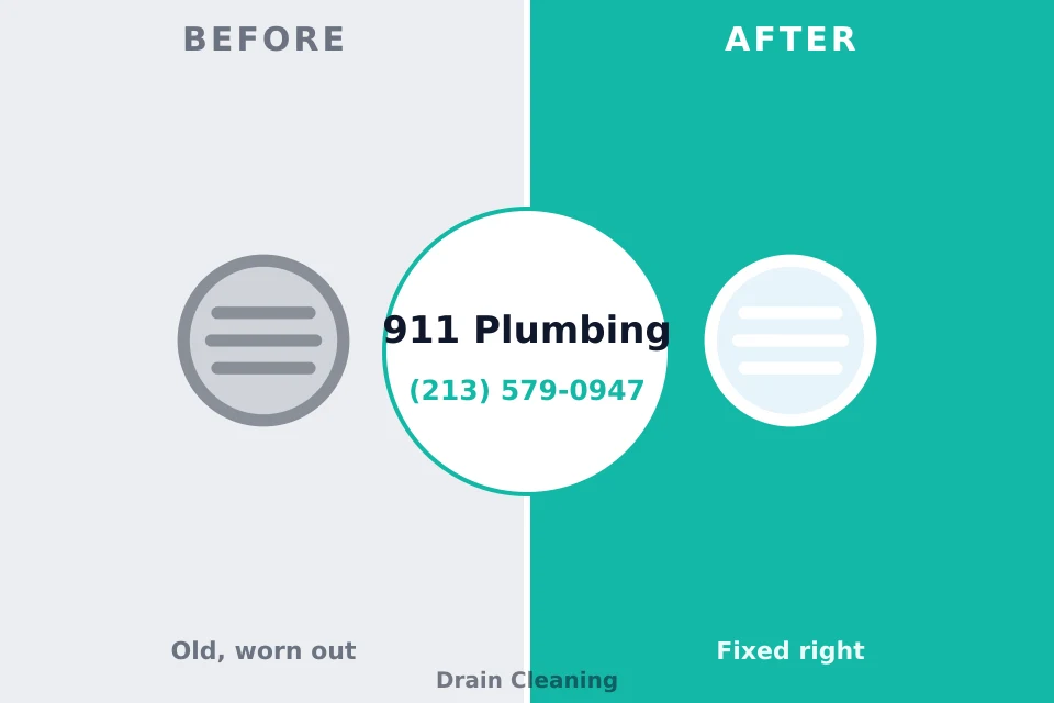 Before and after: plumbing repair Milton, NY